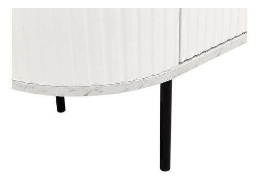 TV szekrény Nerakat (fekete + fekete márvány) 