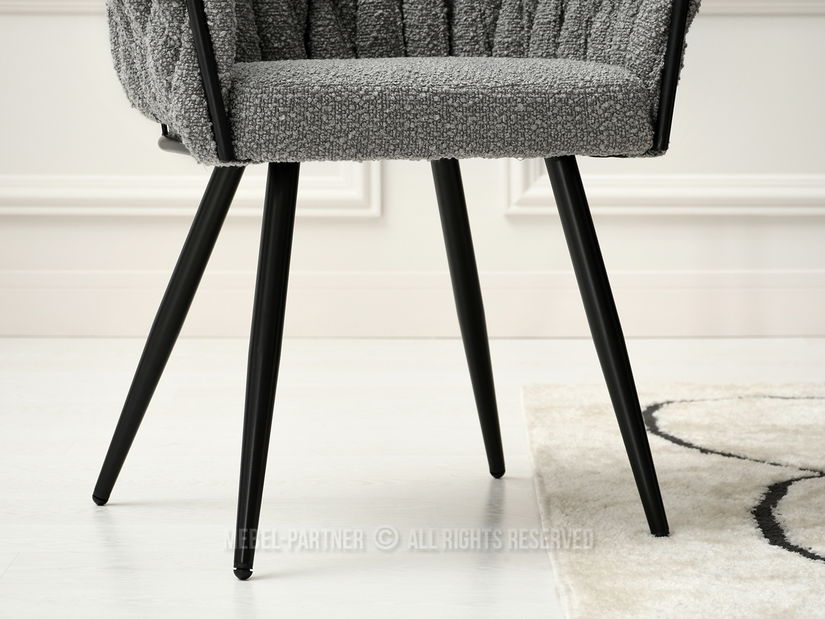 Stolica Roza (siva + crna)