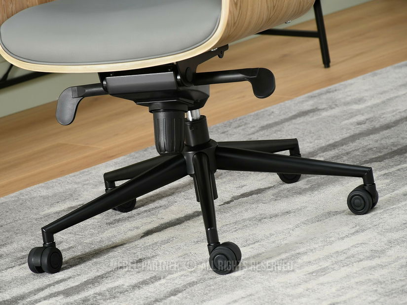 Fotel Lionel (szürke tölgy + fekete)