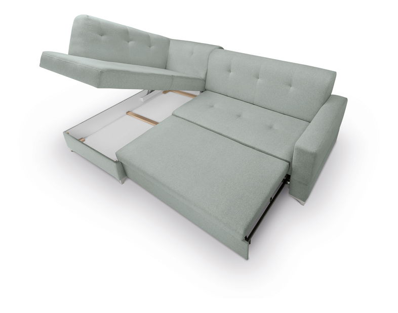 Rohová sedačka BRW Savino 2F.RECBK (sivá) (L)