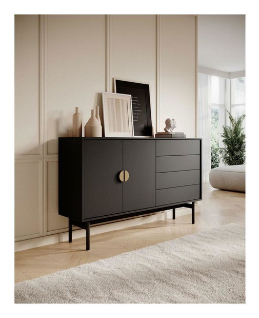 Szekrény Stellia S5 (fekete)