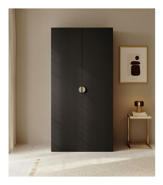 Dulap de haine Moonie XIII (negru + alb)