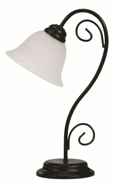 Stolna lampa Athen 7812 (crna mat + staklo od rižinog kamena)