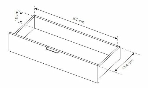 Dulap de haine Tallin 220 (Stejar artisan + antracit)