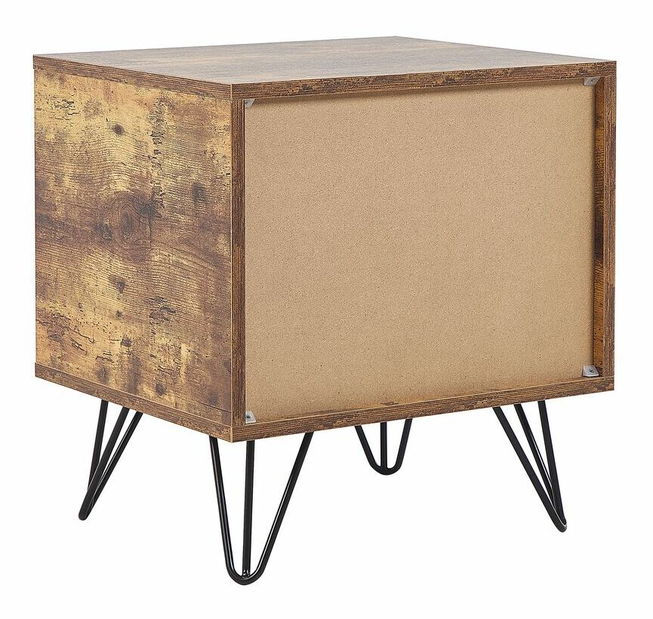 Nočný stolík Aiping (tmavé drevo)