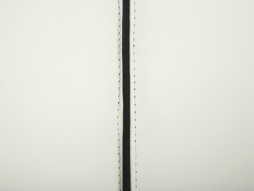 Manželská posteľ 140 cm NICE (s roštom a LED osvetlením) (biela)