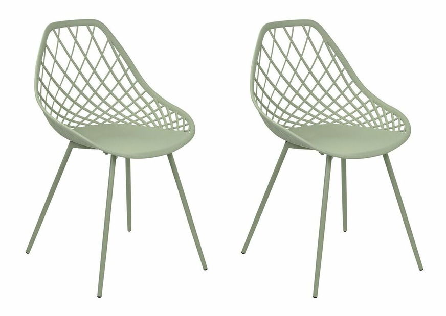 Set 2 ks jedálenských stoličiek Canza (zelená)