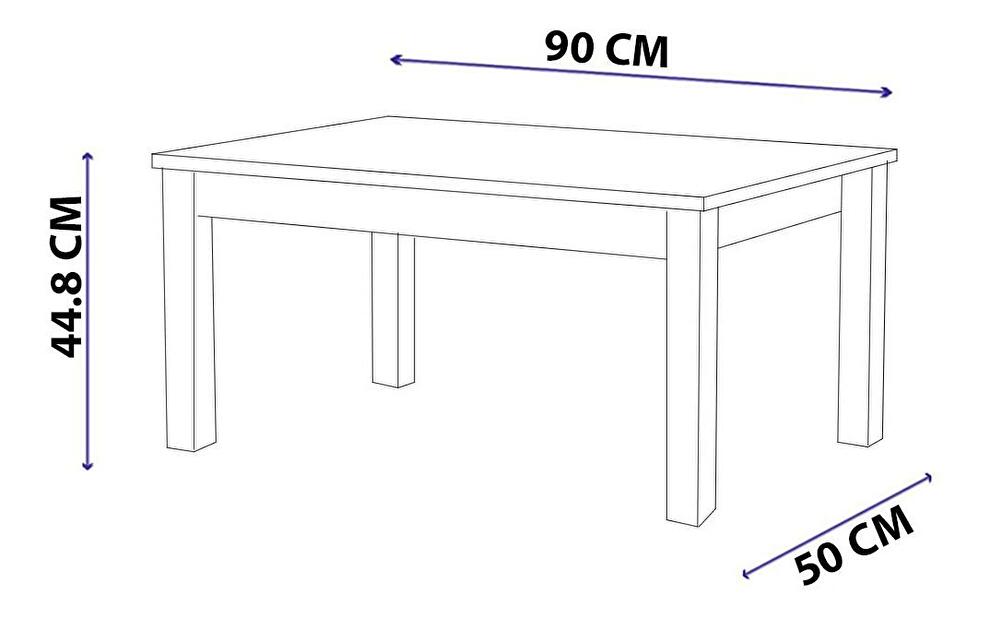 Konferenčný stolík Sabasu 1 (biela) 