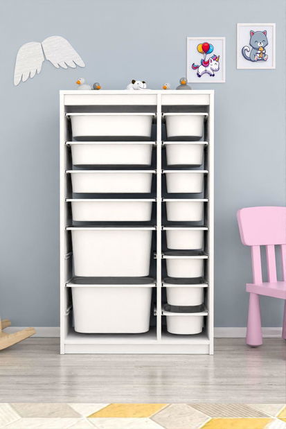 Organizator za igračke Dremonka 6 (bijela)