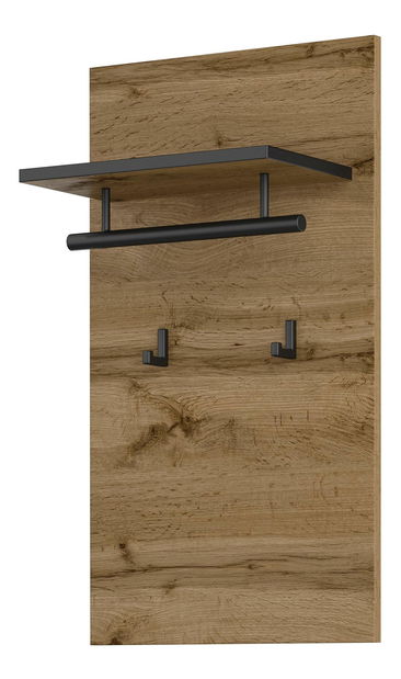 Panel za vješanje Crossroad H N03 (hrast wotan + crna)