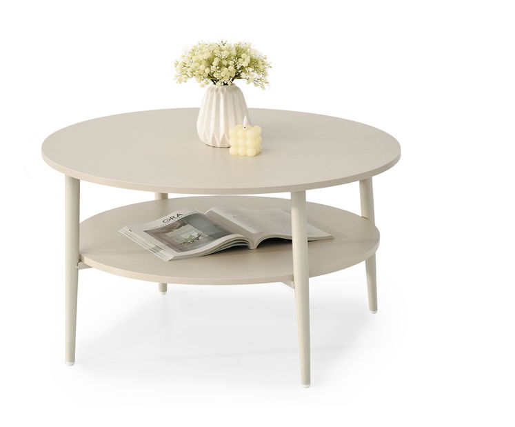 Konferenčný stolík Rogatoria (krémová)