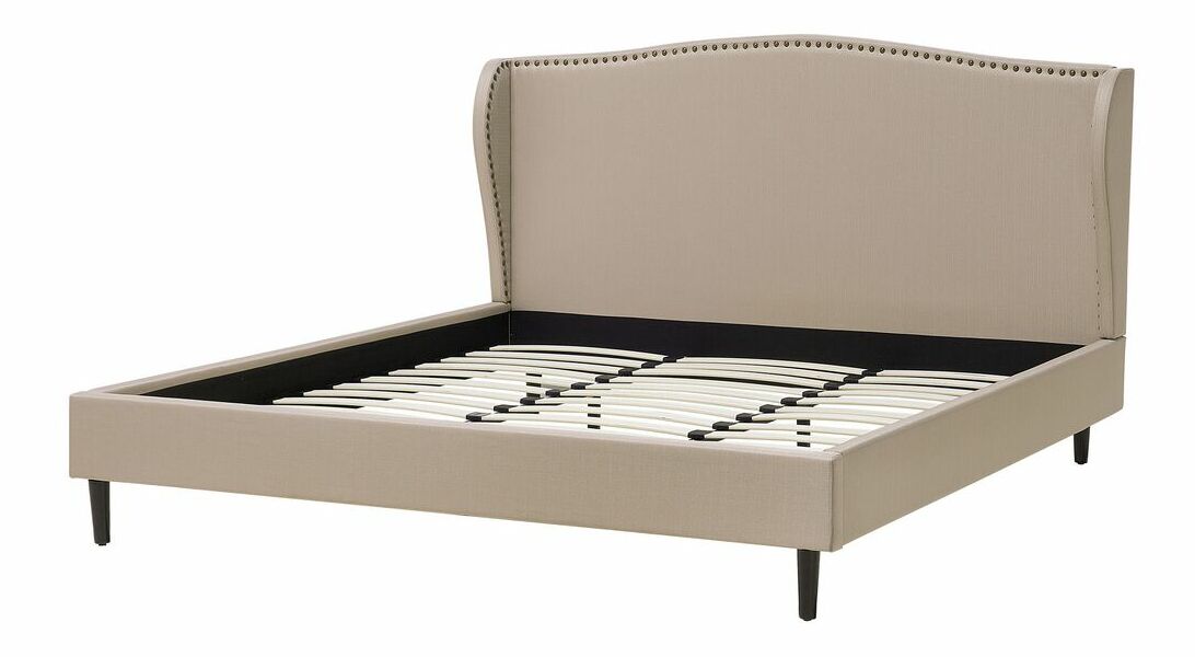 Bračni krevet 180 cm COLLETTE (s podnicom) (bež)