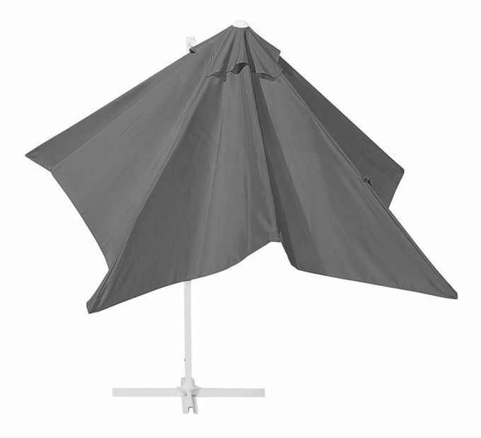 Umbrelă de grădină MANIZA (alb + gri închis)