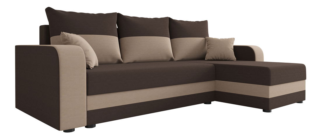 Kutna garnitura Harmony L Bis (tamnosmeđa + bež) (D)