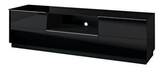 Falraszerelhő TV asztal Henry Typ 40 (fekete + magasfényű fekete)