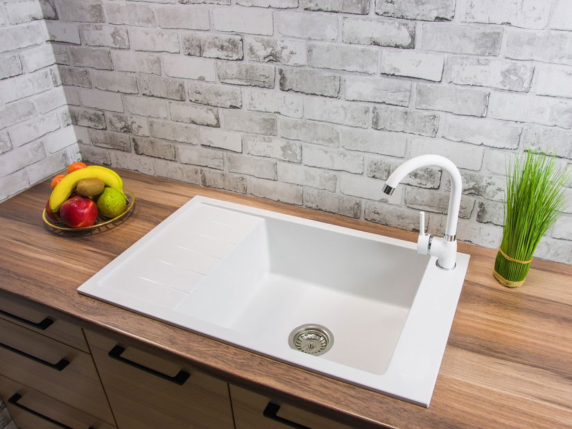 Mosogató Lurano (fehér) (csaplyuk nélküll) (B)