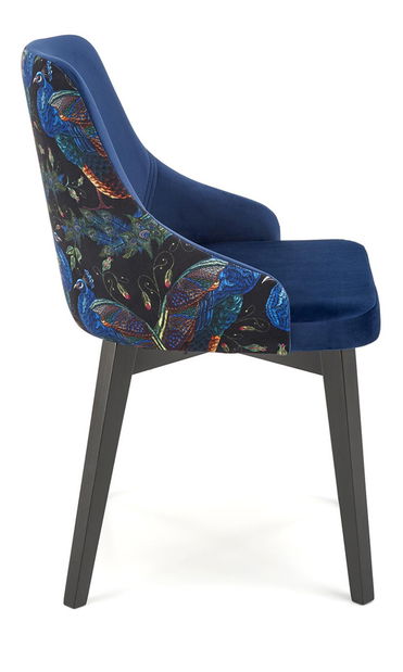 Blagovaonska stolica Edo (crna + plava)