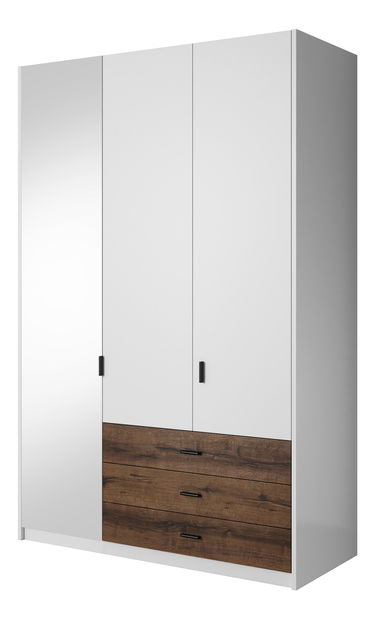 Ruhásszekrény Girton Típus 19 (fehér + monastery tölgy)