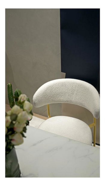 Étkezőszék Mokka (krém + arany)