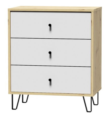 Komoda Bonny BL03 (hrast artisan + bijela mat)