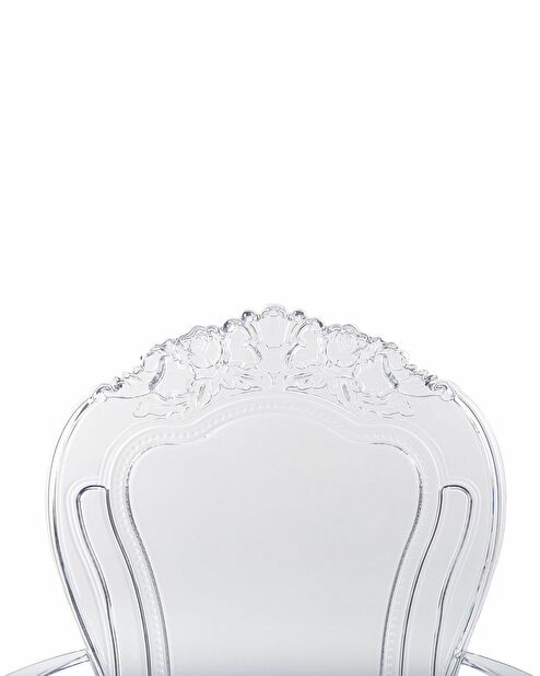 Set 2 buc. scaune de sufragerie VITTON II (transparent)