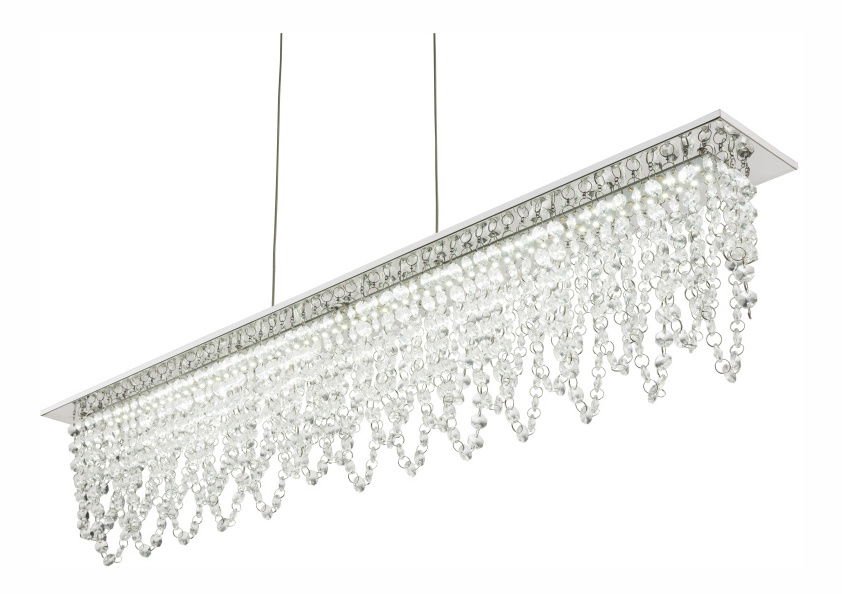Függesztett lámpa LED Scala 68405-24H (króm + átlátszó)
