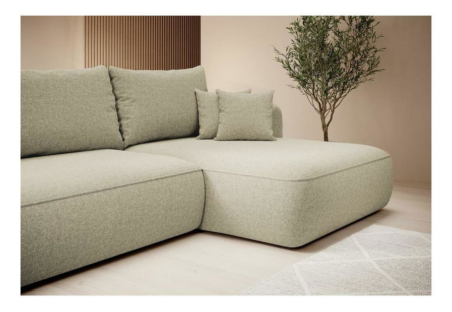 Colțar Fergie (D) (bej + negru)