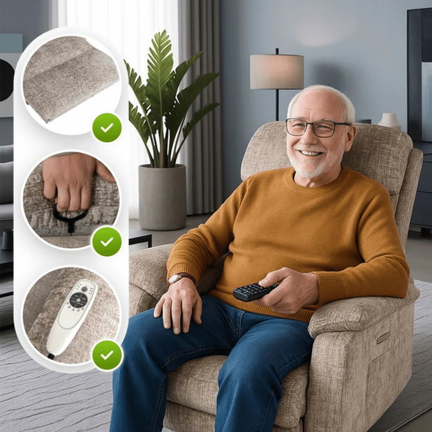 Fotoliu masaj Bricke (Bej) 