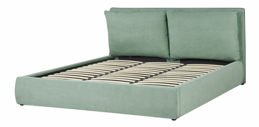 Franciaágy 180 cm Clinton Bonell (szürke) (ágyráccsal és matraccal, és tárolóhellyel)