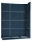 Set 19 tapeciranih panela Quadra 120x160 cm (plava)