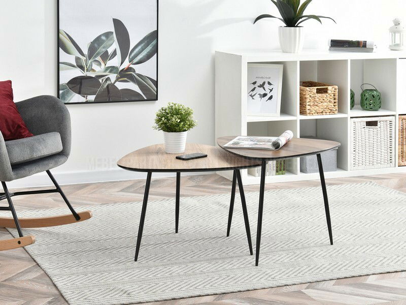 Konferenčný stolík Rossi Zest Xl (sonoma + čierna)