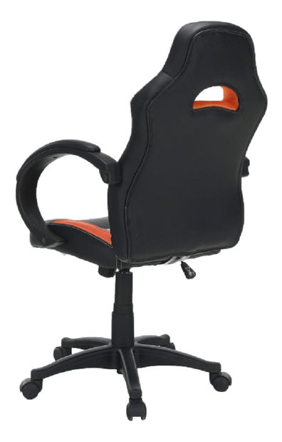 Kancelárske kreslo Naseby (čierna + oranžová)