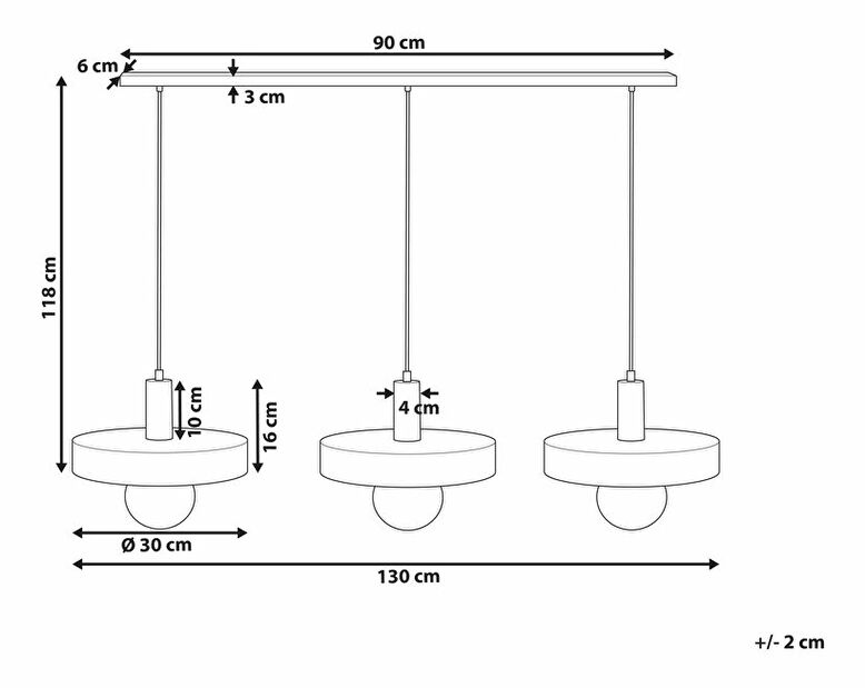 Viseća lampa Homer (crna)