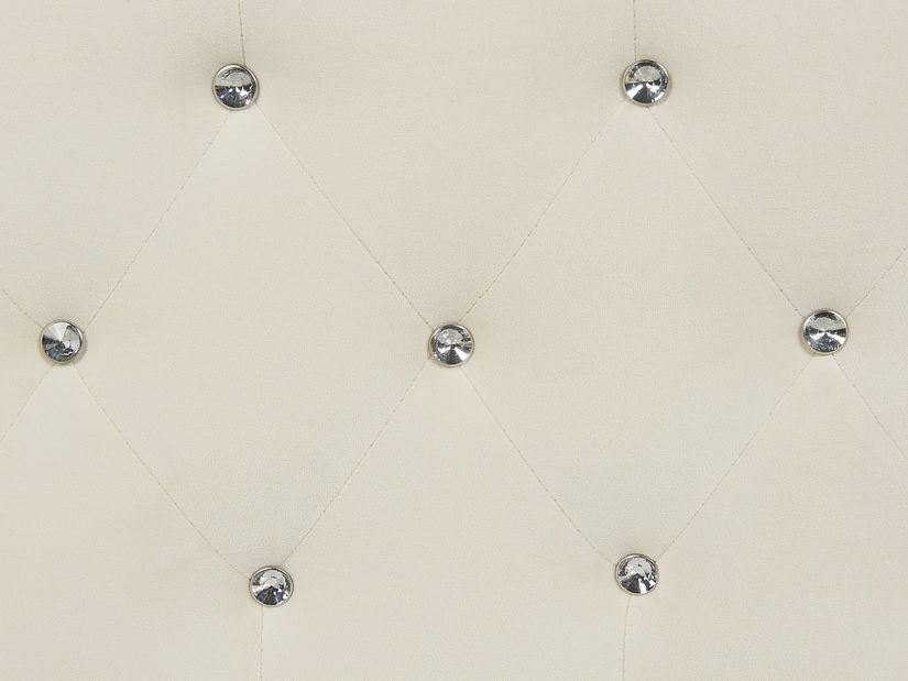 Bračni krevet 140 cm AMESIA (bež) (s podnicom i prostorom za odlaganje)