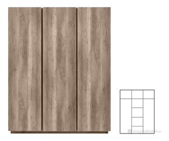 Šatníková skriňa BRW Anticca SZF3D