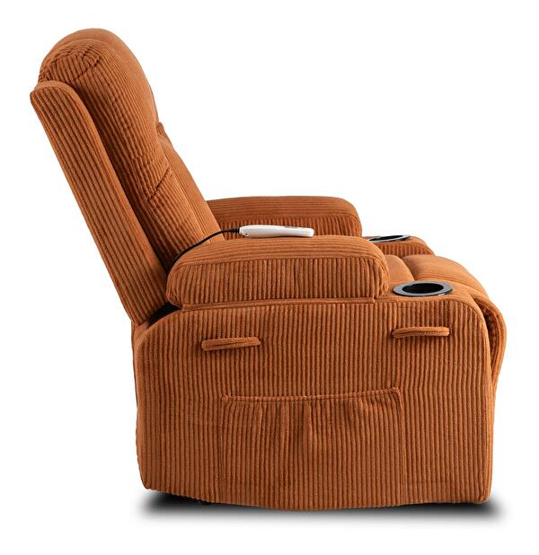 Masážne kreslo Banesto (oranžová) 