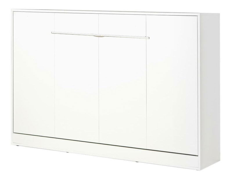 Sklápacia posteľ 120 Perfecto II (biela + biela + biela) (horizontálna) (bez osvetlenia)