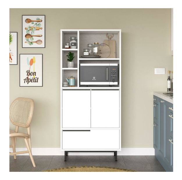 Dulap bucătărie Otto 9 A (alb + negru)