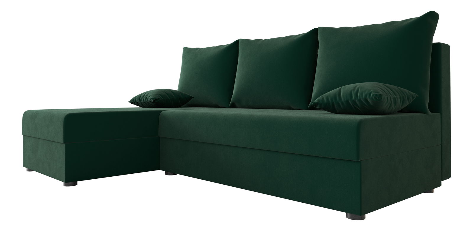 Sarok ülőgarnitúra Harmony L (sötétzöld) (B)