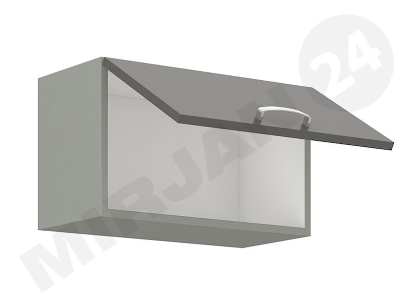 Dulap superior bucătărie Milo 60 GU-36 1F (gri + crem lucios)
