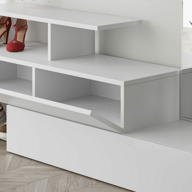 Set mobilier pentru hol Rambo (Alb)