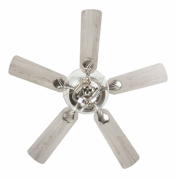 Stropný ventilátor so svetlom Salletta (strieborná) 