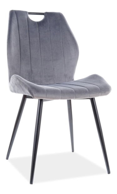 Scaun de sufragerie Althea (Gri + Negru)