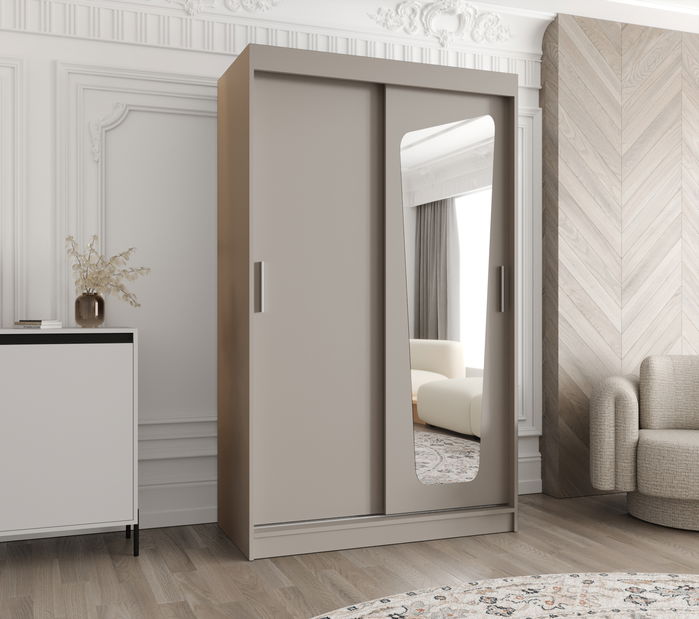 Šatníková skriňa 120 cm Mokka (kašmír)