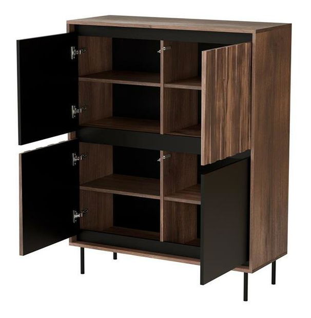 Ormarić Sting KM2 (orah + crna)