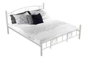 Manželská posteľ 180 cm Birdie (biela)