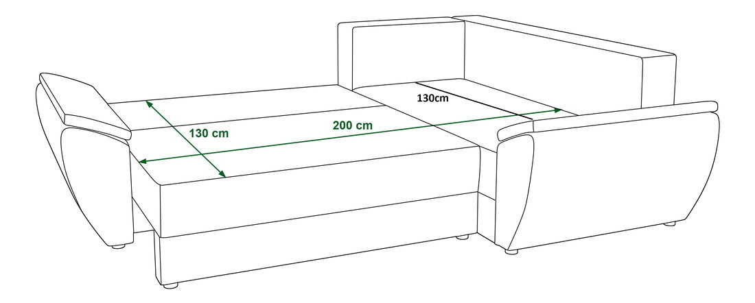 Rohová sedacia súprava Radiant Plus (čierna + sivá) (P)
