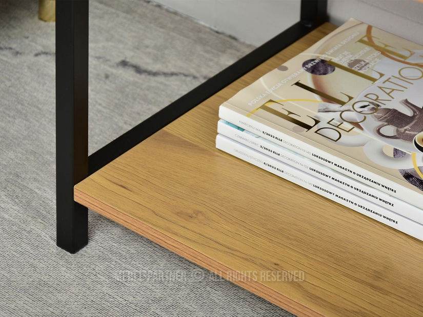 Noptieră Emmo (stejar + negru)