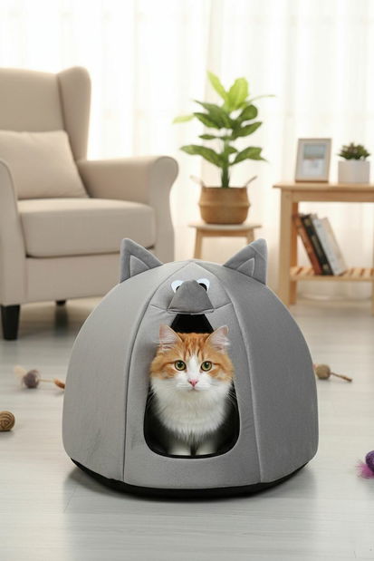 Peliešok pre mačky Bepa (ružová + sivá)