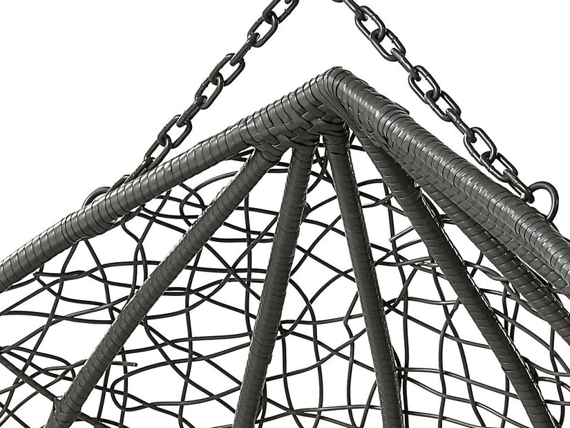 Dvostruka viseća fotelja Loma (siva)